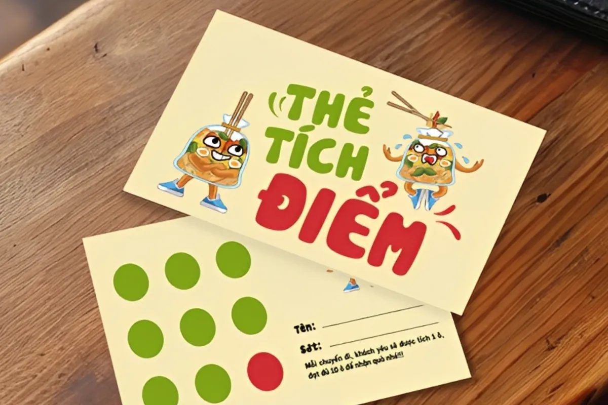 Hướng dẫn tự thiết kế Thẻ Tích Điểm online, đặt in cùng một nơi trên Penci
